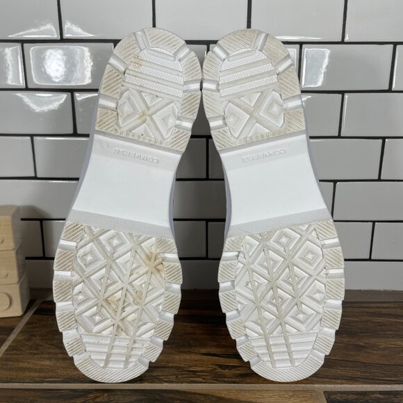 Converse Chuck Taylor All Star Lugged Hi Shoes Womens 11 White Platform Sneakers - Picture 8 of 13